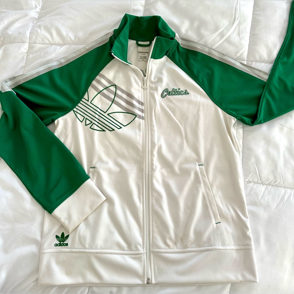 Celtics Adidas Full Zip - Large